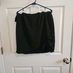 SHEIN Black Women's Skirt with Lace Trim